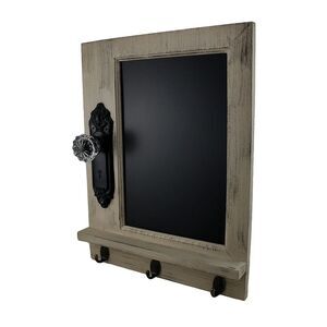 Scratch & Dent Antique Style Distressed Finish Chalkboard Doorknob Wall Hanging
